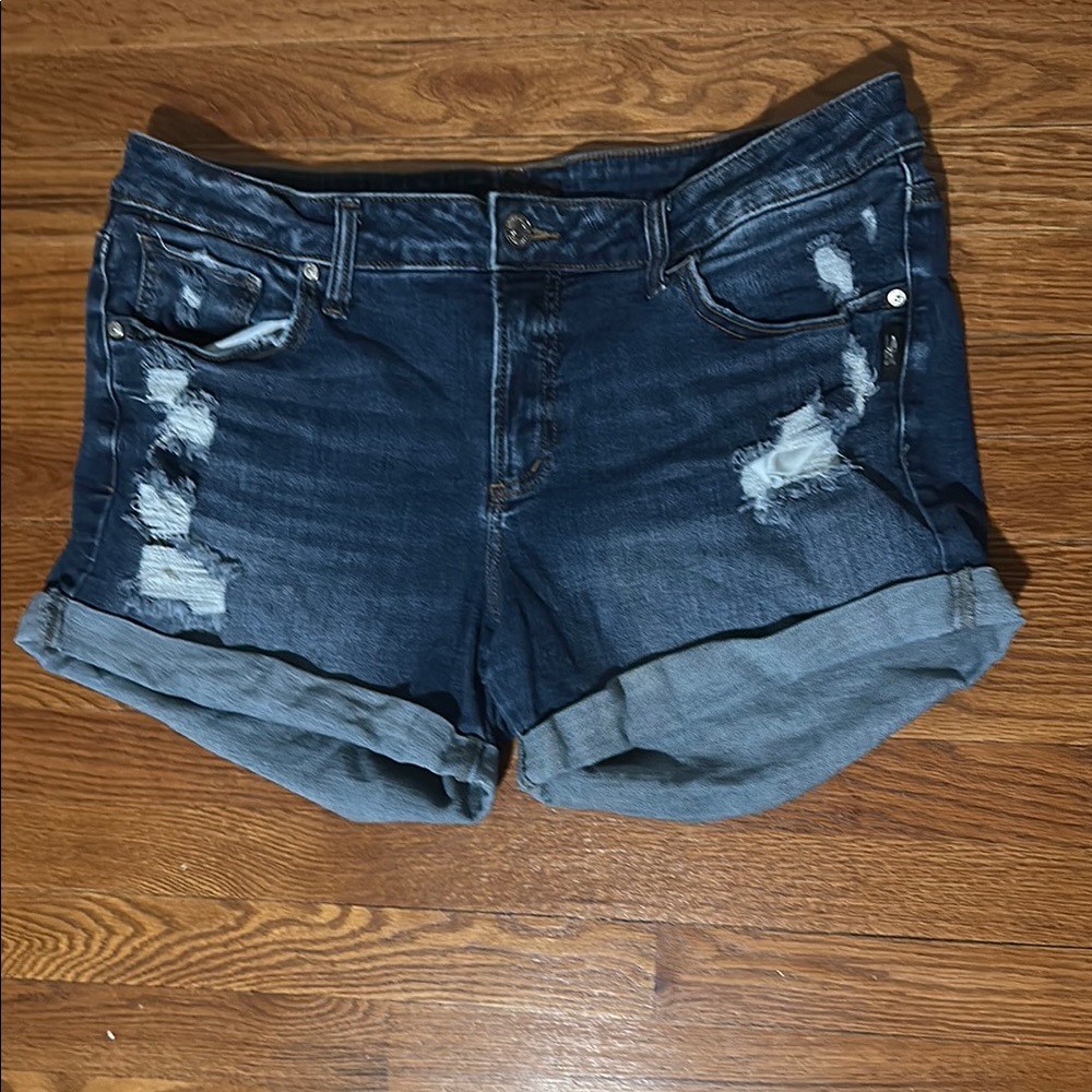 Denim Distressed Women's Shorts